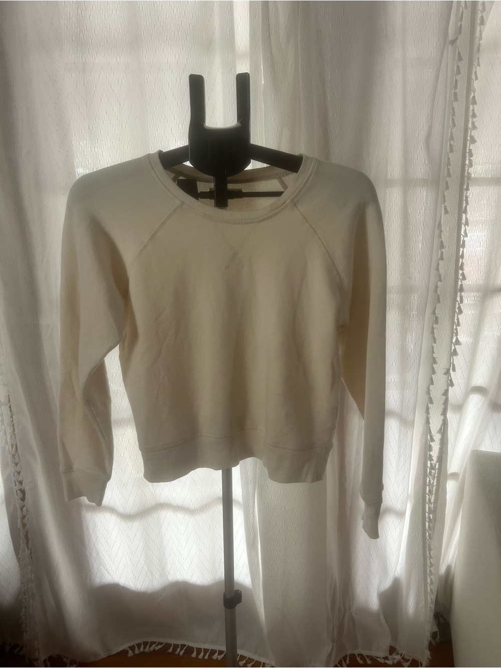 Madewell Ivory Lightweight Sweatshirt Size Small